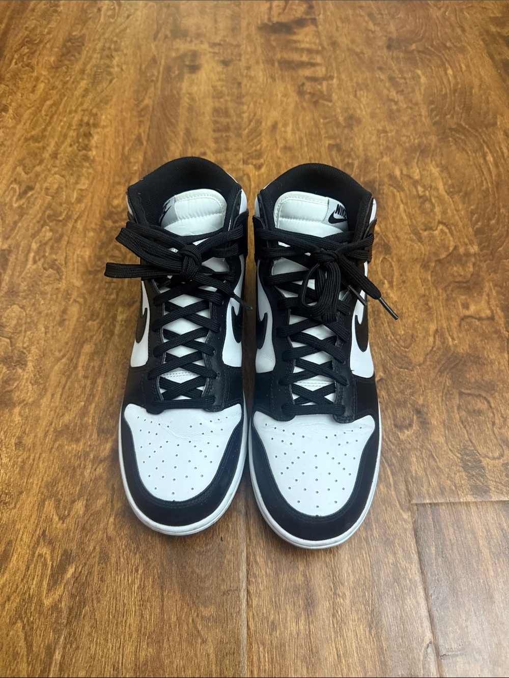 Nike Black and White High-Top Sneakers - Picture 4 of 14